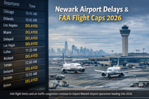 Newark Airport delays 2026
